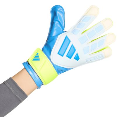 2. Rękawice bramkarskie dla dzieci adidas Predator Training biało-żółto-niebieskie KA7793