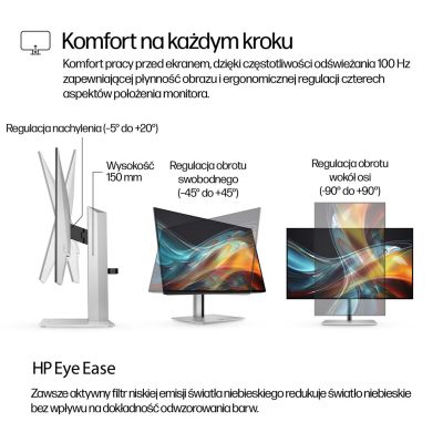 6. MONITOR HP LED 23,8”S7 Pro 724pf (8X530AA) 100Hz