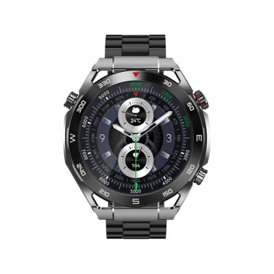 5. Smartwatch VELTORI VT100-1 + Czarny Pasek Silikonowy + Czarny Eko Skóra