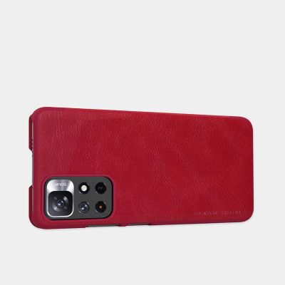 8. Etui z klapką Nillkin Qin Case do Xiaomi Redmi Note 11T 5G / 11S 5G / 11 5G (China) / Poco M4 Pro 5G - czarne