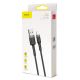 9. Kabel Baseus Cafule USB-A / Lightning 2A QC 3.0 3 m - czarno-szary