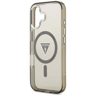 6. Etui Guess IML Gradient Triangle Logo MagSafe na iPhone 17 - oliwkowe