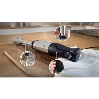 4. Blender ręczny Bosch MSM6M621 Serie 6 ErgoMaster (1000W; czarny)