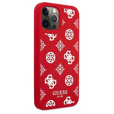 4. Etui Guess Peony Collection na iPhone 12 Pro Max - czerwone