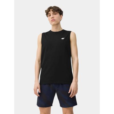 2. Koszulka bez rękawów tank top męski (ZESTAW KOSZULEK 3 SZT.) 4F 4FWSS26TSLEM362-90S