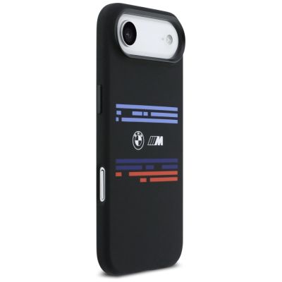 4. Etui BMW M Silicon Horizontal Line MagSafe na iPhone Air - czarne