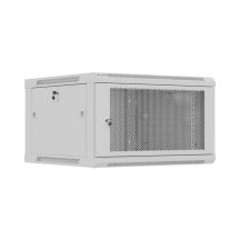 LANBERG SZAFA INSTALACYJNA RACK WISZĄCA 19" 6U 600X600 SZARA DRZWI PERFOROWANE (FLAT PACK)