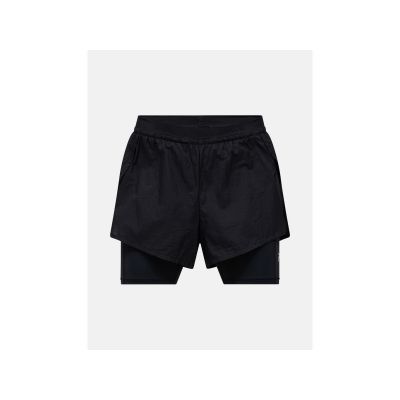 Szorty damskie PEAK PERFORMANCE W Discover 2-In-1 Shorts kolor czarny