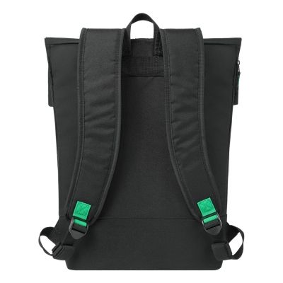 4. Rivacase Gremio plecak City backpack Czarny Poliester, Przetworzony politereftalan etylenu (rPET)