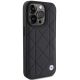 4. Etui BMW Leather Quilted na iPhone 15 Pro Max - czarne