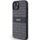 2. Etui DKNY Leather Mono Stripe & Metal Logo na iPhone 15 Plus / 14 Plus - czarne