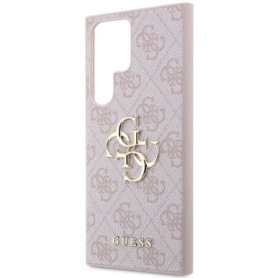 6. Etui Guess 4G Big Metal Logo na Samsung Galaxy S23 Ultra - różowe
