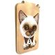 6. Portfel Magnetyczny Nimmy New Big-Eye Cute Pets 2.0 Cat ze stojakiem na telefon - brązowe