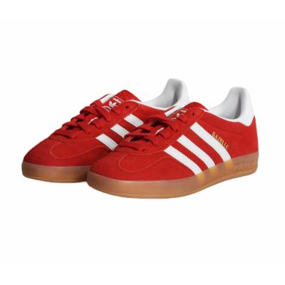 4. Buty damskie sportowe Adidas Gazelle Indoor W Czerwone - JI2063