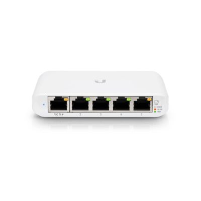 3. Ubiquiti Networks UniFi switch zarządzalny Flex Mini (5-pack) Gigabit Ethernet (10/100/1000) Obsługa PoE Biały