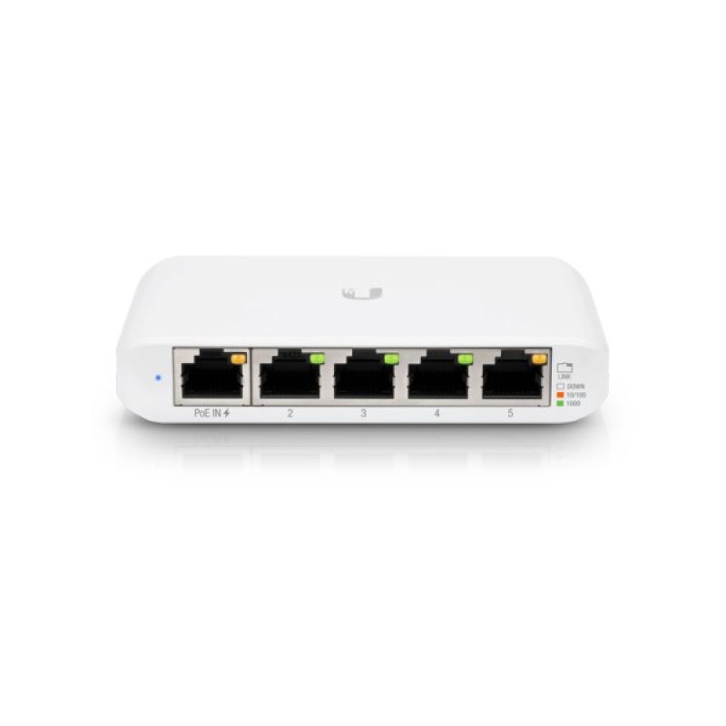 3. Ubiquiti Networks UniFi switch zarządzalny Flex Mini (5-pack) Gigabit Ethernet (10/100/1000) Obsługa PoE Biały