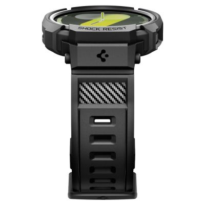 6. Pasek Spigen Rugged Armor Pro na Samsung Galaxy Watch 8 44 mm - czarny mat