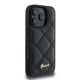 4. Etui Guess Quilted Metal Logo na iPhone 16 Pro - czarne