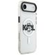 4. Etui Karl Lagerfeld IML Choupette Sketch Logo MagSafe na iPhone Air - przezroczyste