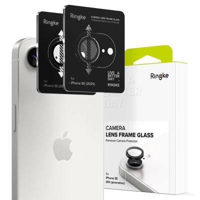 Osłona aparatu Ringke Camera Frame Protector 2-pack na iPhone 16e / 17e - czarna