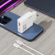8. Ładowarka sieciowa GaN Dudao A30EUL 30W USB-A / USB-C + kabel USB-C - Lightning - biała