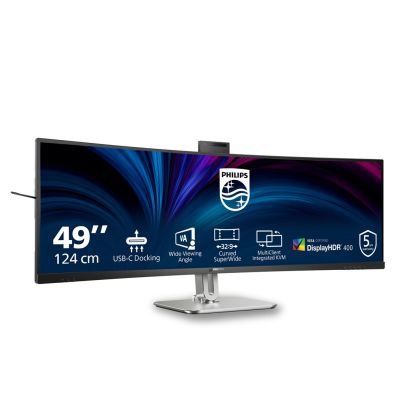 26. Philips 5000 series 49B2U5900CH/00 monitor komputerowy 124 cm (48.8") 5120 x 1440 px Dual QHD LCD Czarny
