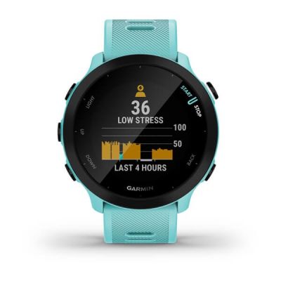 6. Zegarek Garmin Forerunner 55 42mm Turkusowy