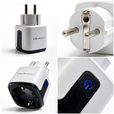 4. QOLTEC GNIAZDKO INTELIGENTNE WI-FI 16A | TIMER WATOMIERZ | TUYA