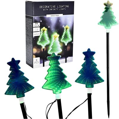 LAMPKI DEKORACYJNE ZEW ŚCIEŻKA STICK 3SZT CHOINKA MIRROR