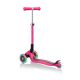7. Hulajnoga 3-kołowa Globber Foldable Lights Fuchsia Jr 437-110