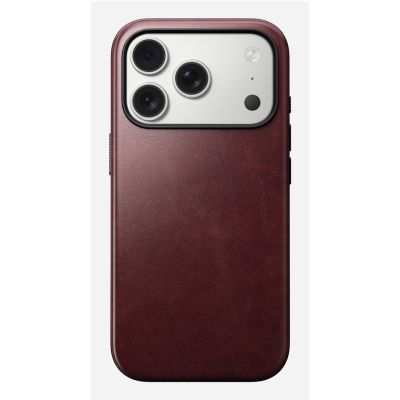 7. Nomad Modern Leather Case pokrowiec na telefon komórkowy 16 cm (6.3") Bordowy