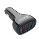 2. Dudao ładowarka samochodowa szybkie ładowanie Quick Charge 3.0 QC3.0 2.4A 18W 3x USB biały (R7S white)