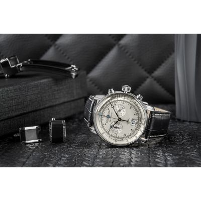 5. Zegarek Męski ZEPPELIN 100 Yahre 7690-1 + BOX