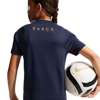 2. Koszulka dla dzieci Nike FC Barcelona Strike granatowo-bordowa II3237 401