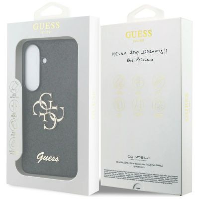 8. Etui Guess Fixed Glitter Big 4G Metal Logo do Samsung Galaxy S26 - czarne