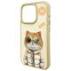 4. Etui Nimmy Cool&Cute 2.0 Cat na iPhone 15 Pro - zielone