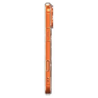 5. Etui Spigen Thin Fit MagSafe na iPhone 17 Pro Max - przezroczysto-pomarańczowe