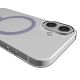 5. Etui Puro Lite Mag TPU+PC kompatybilne z MagSafe na iPhone 17 - przezroczyste z różowym pierścieniem