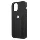 6. Etui BMW Leather Curve Perforate na iPhone 12 / iPhone 12 Pro - czarne