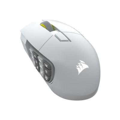 3. Mysz do gier Corsair Scimitar Elite Wireless SE - biała
