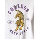 6. T-shirt loose z nadrukiem chłopięcy 4F 4FJRAW26TTSHM4527-10S