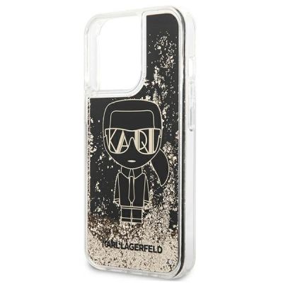 6. Etui Karl Lagerfeld Liquid Glitter Gatsby na iPhone 13 Pro / iPhone 13 - czarne