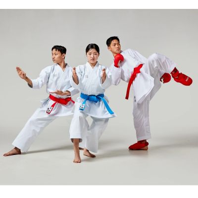 19. Ochraniacze piszczeli i stóp Karate WKF BLUE | MOOTO