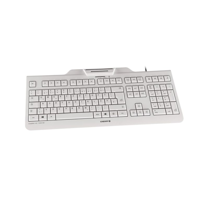 4. CHERRY KC 1000 SC klawiatura Biuro USB QWERTZ Niemiecki Szary