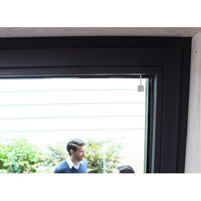 4. ABUS Potenzialfreier Glasbruchmelder mit Kleber (weiĂź)