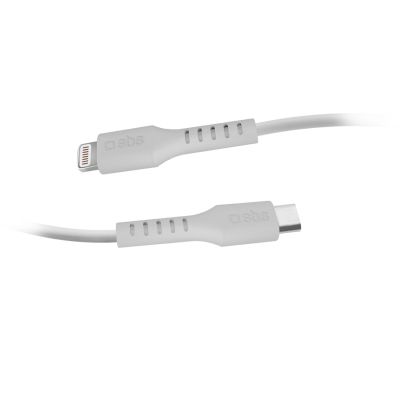 3. Kabel SBS TECABLELIGTC1W USB-C - Lightning z certyfikatem MFi, 1m - biały