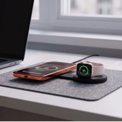 7. Ładowarka bezprzewodowa Tech-Protect A55 2in1 MagSafe 25W QI2.2 + kabel USB-C / USB-C 100 cm - czarna