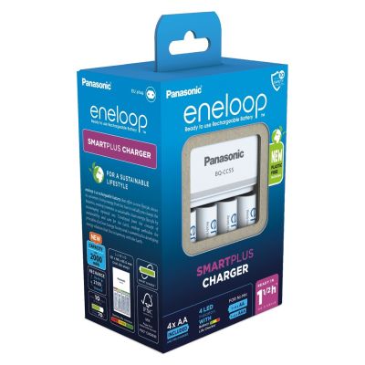 2. ŁADOWARKA PANASONIC SMARTPLUS + 4x AA ENELOOP 2000 mAh
