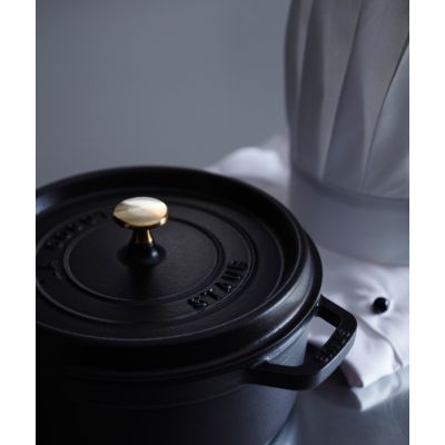 4. Garnek żeliwny okrągły wysoki STAUB 40502-285-0 - czarny 4.8 ltr