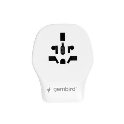 2. GEMBIRD UNIWERSALNY ADAPTER PODRÓŻNY 20 W, BIAŁY